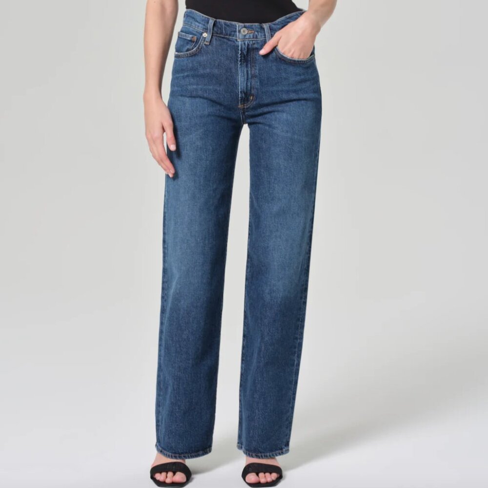 NWT AGOLDE Harper Wide Straight Jean in Tempo